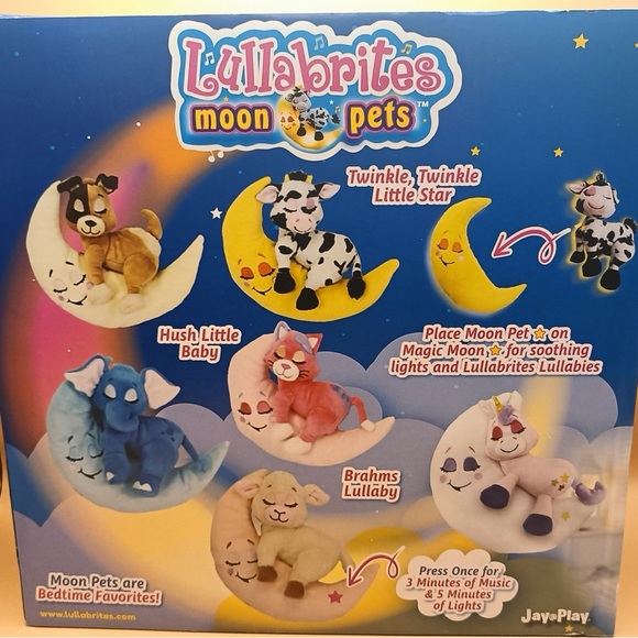 Moon Pets Plush Toy - Cream and Brown - Picture 4 of 9